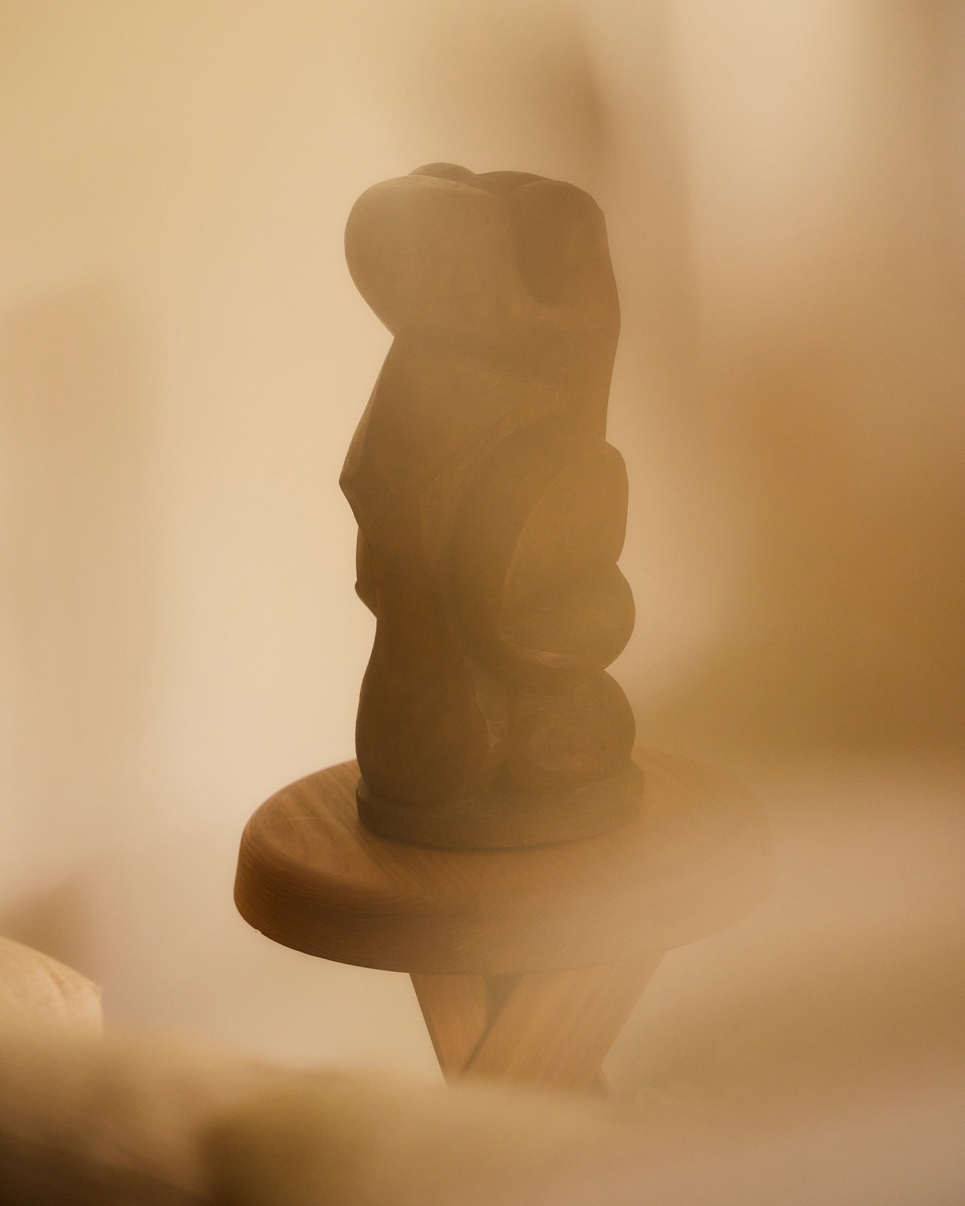 Sculptural object in warm natural light